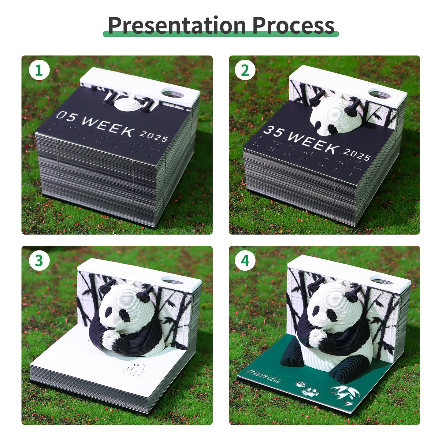 2025 Panda Weekly Calendar