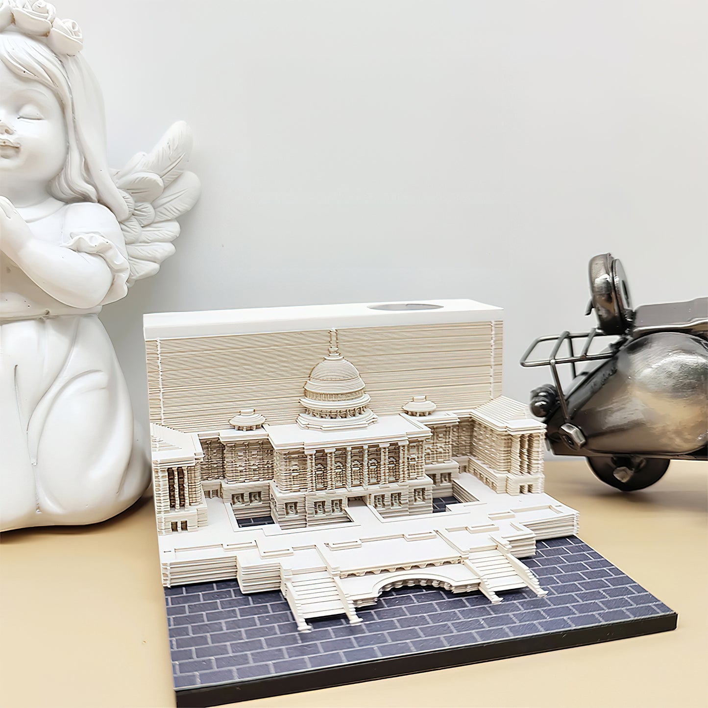 3D Art Memo Pad(White House)