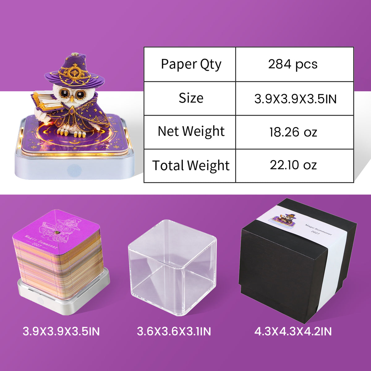 2027 Magic Owl 3D Calendar