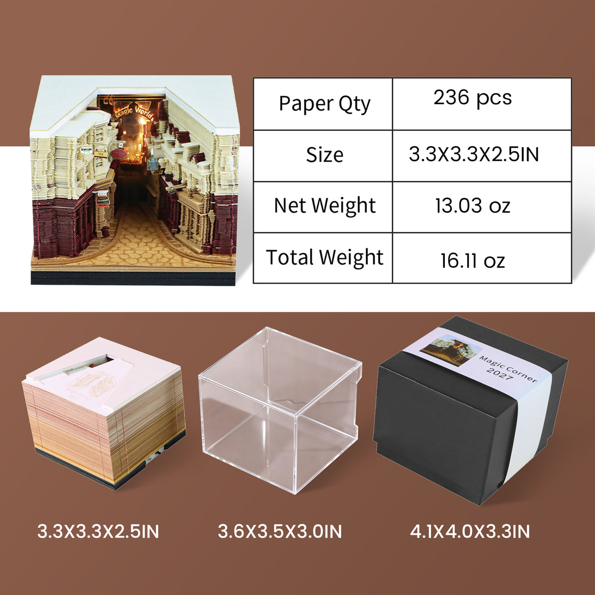 2027 Diagon Alley 3D Calendar
