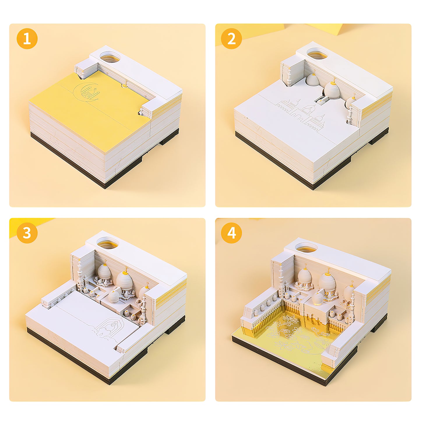 Mosque 3D Art Memo Pad