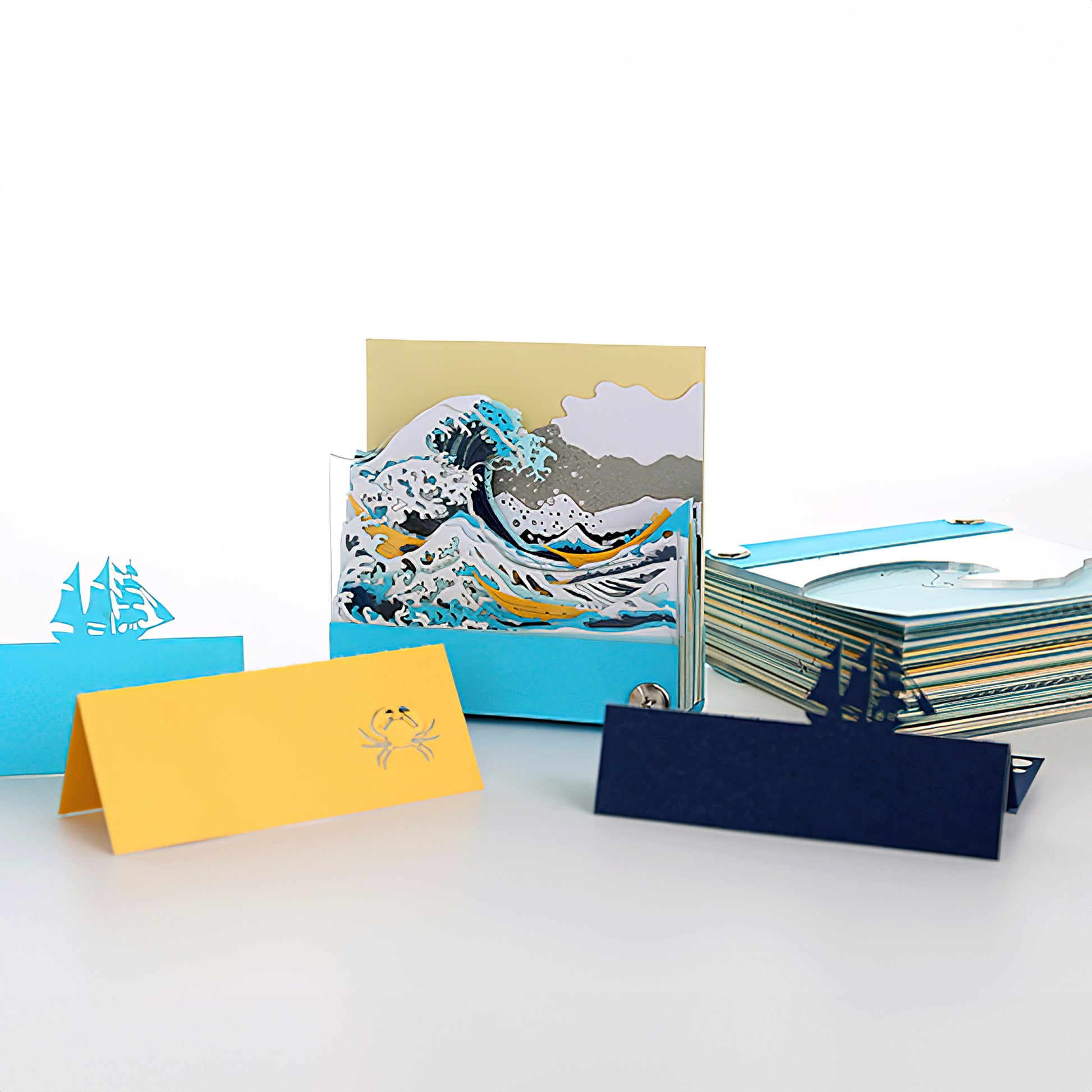 The Great Wave 3D Art Memo Pad MACTANO