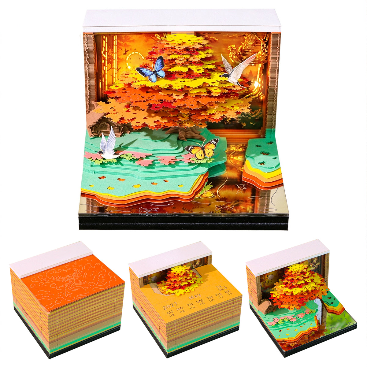 2027 Sycamore Tree 3D Calendar