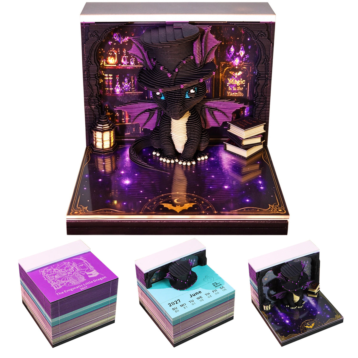 2027 Dragon 3D Calendar
