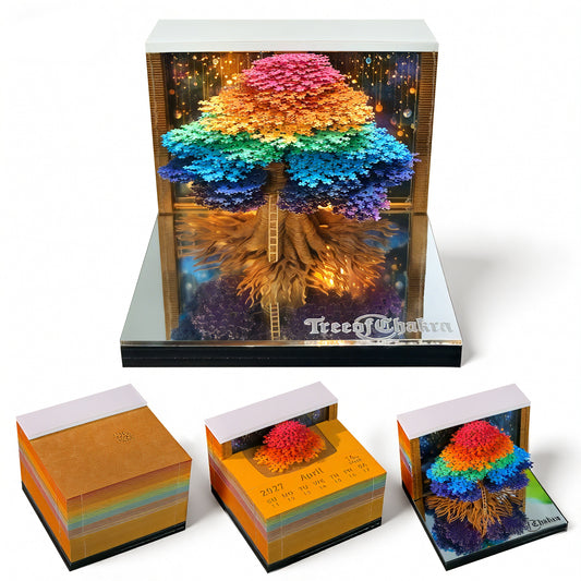 2027 Rainbow Tree 3D Calendar