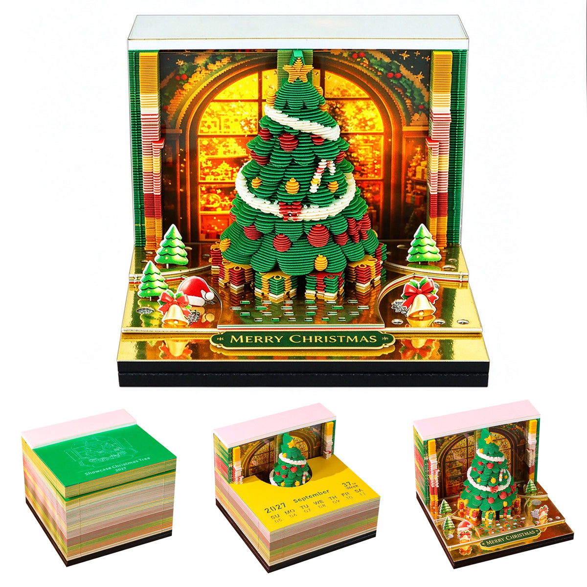 2027 Christmas Tree Sculpture 3D Calendar