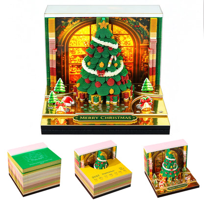 2027 Christmas Tree Sculpture 3D Calendar