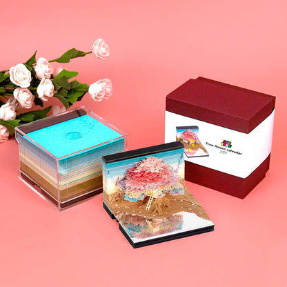 Treehouse 3D Art Memo Pad(Colourful) 2026