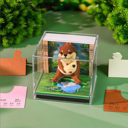 2027 Otter 3D Calendar