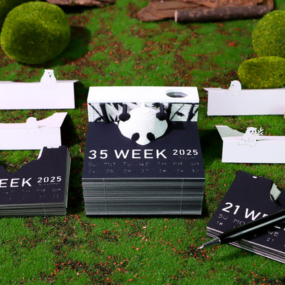 2025 Panda Weekly Calendar