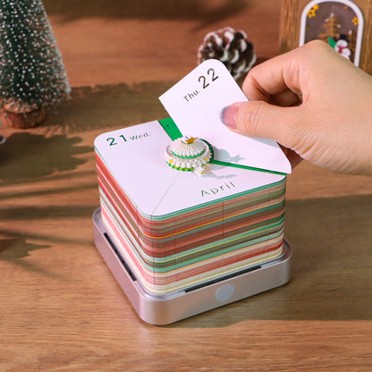 2027 Christmas Tree 3D Calendar