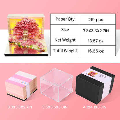 2027 Pink Tree Calendar