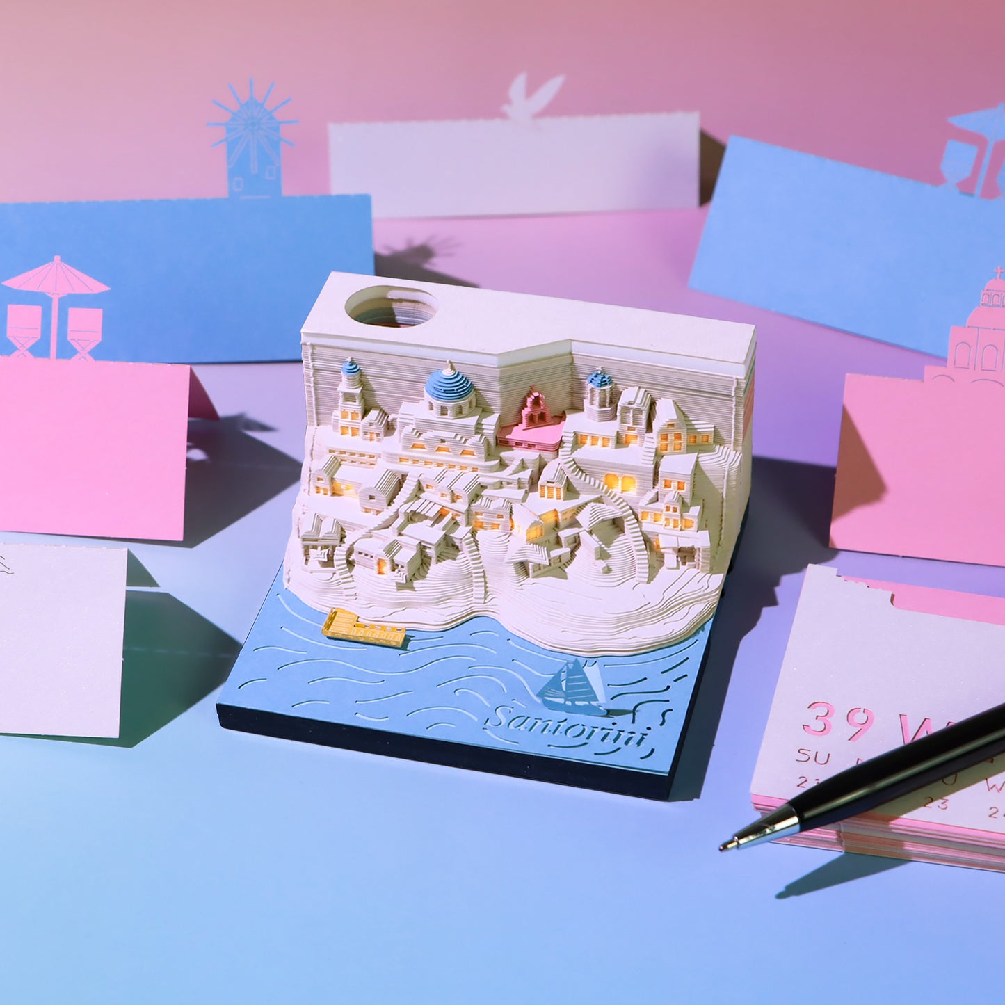 2025 Santorini Calendar