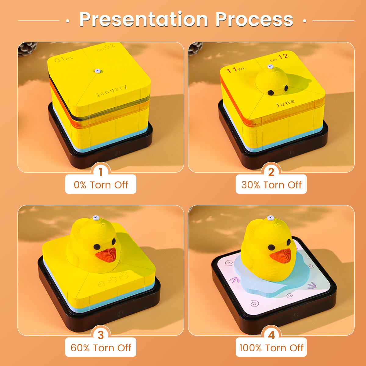 2027 Duck 3D Calendar