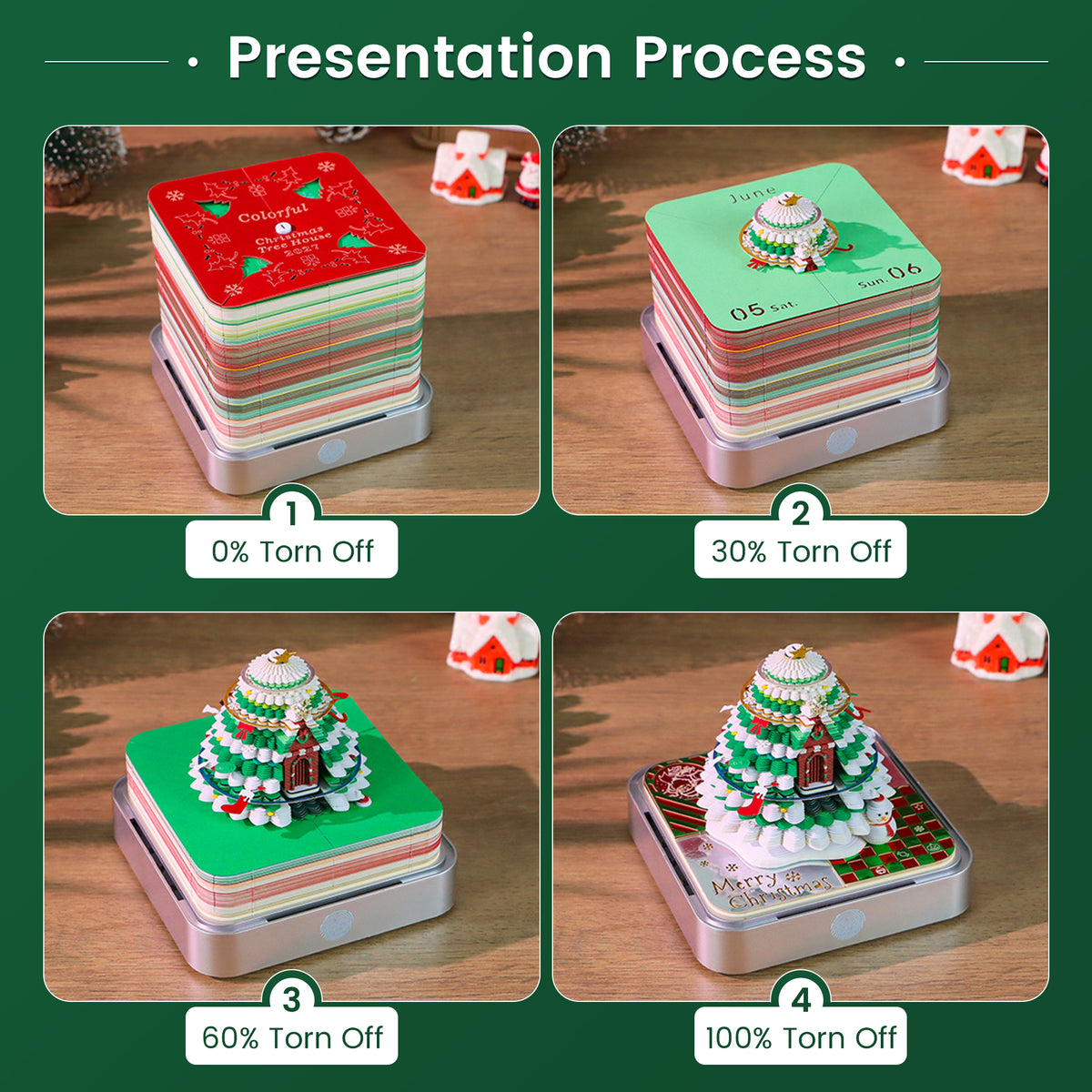 2027 Christmas Tree 3D Calendar