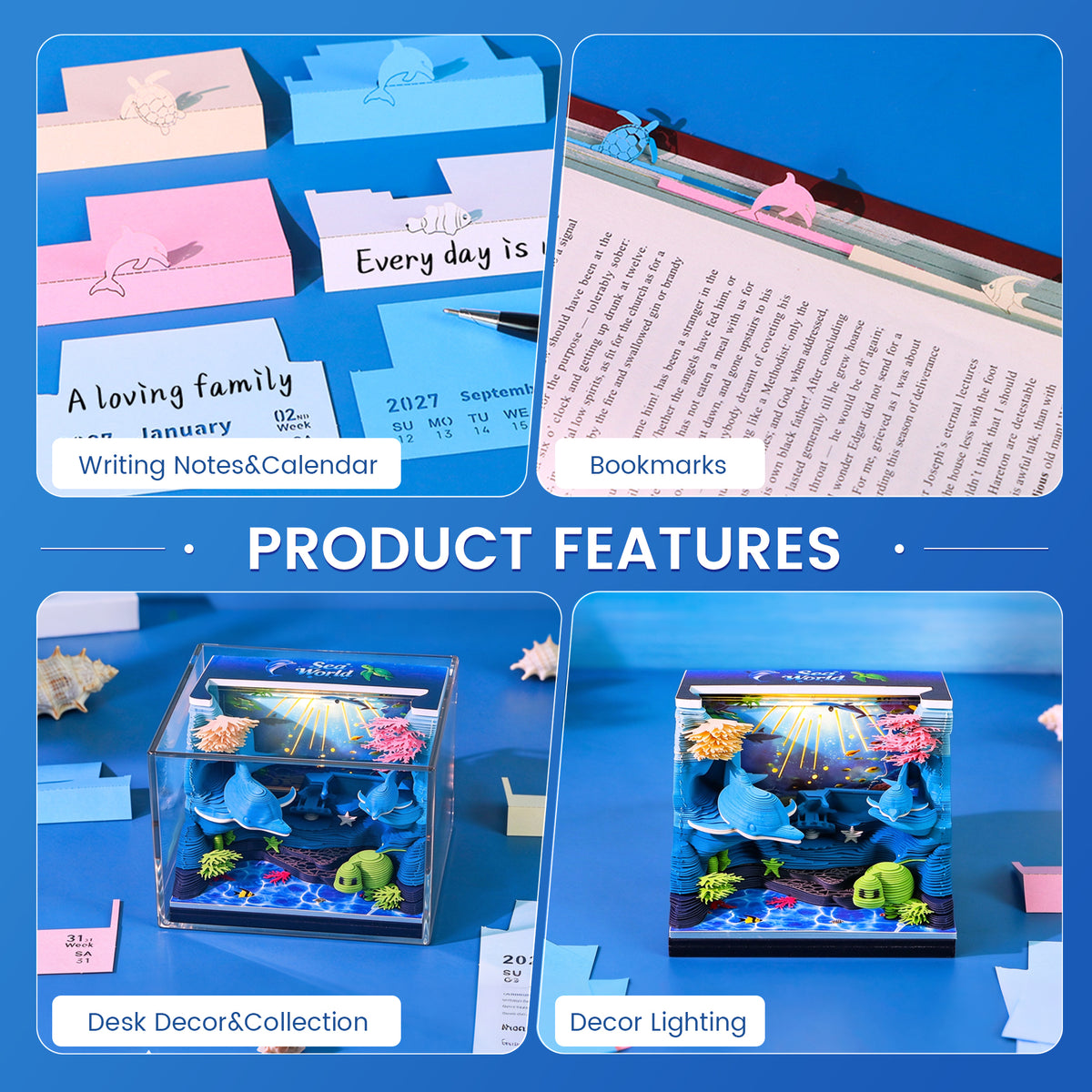 2027 Underwater World 3D Calendar