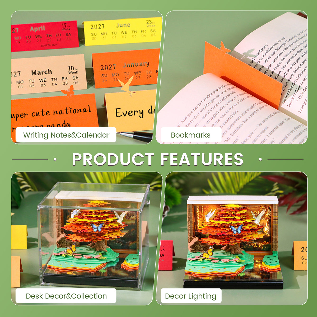 2027 Sycamore Tree 3D Calendar