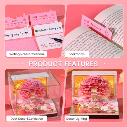2027 Pink Tree Calendar