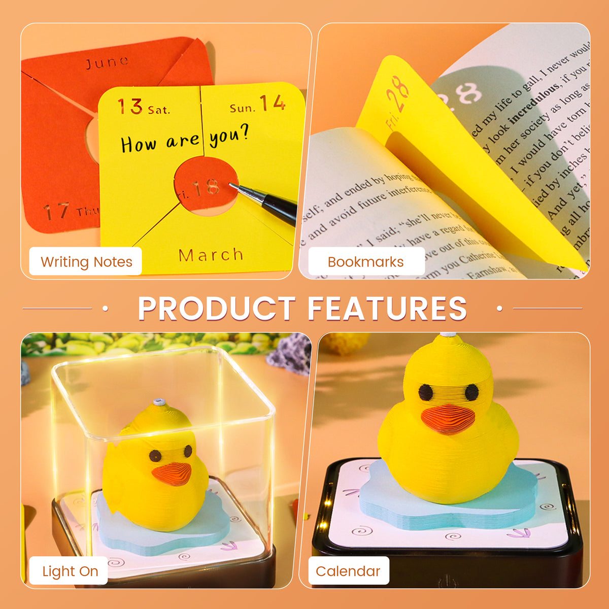 2027 Duck 3D Calendar