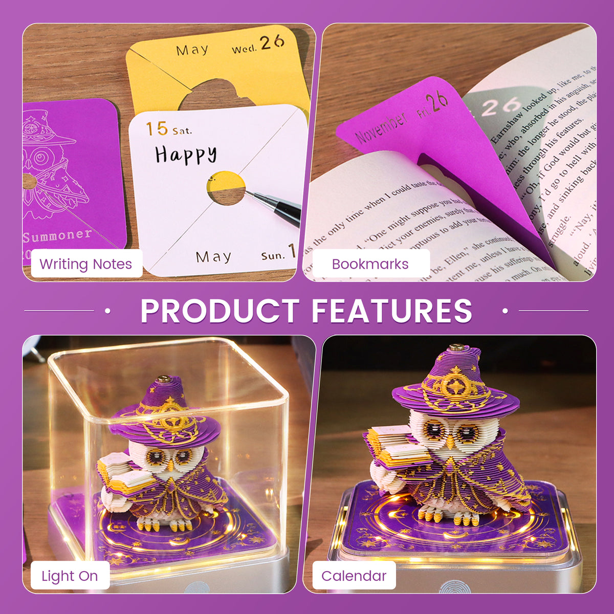 2027 Magic Owl 3D Calendar