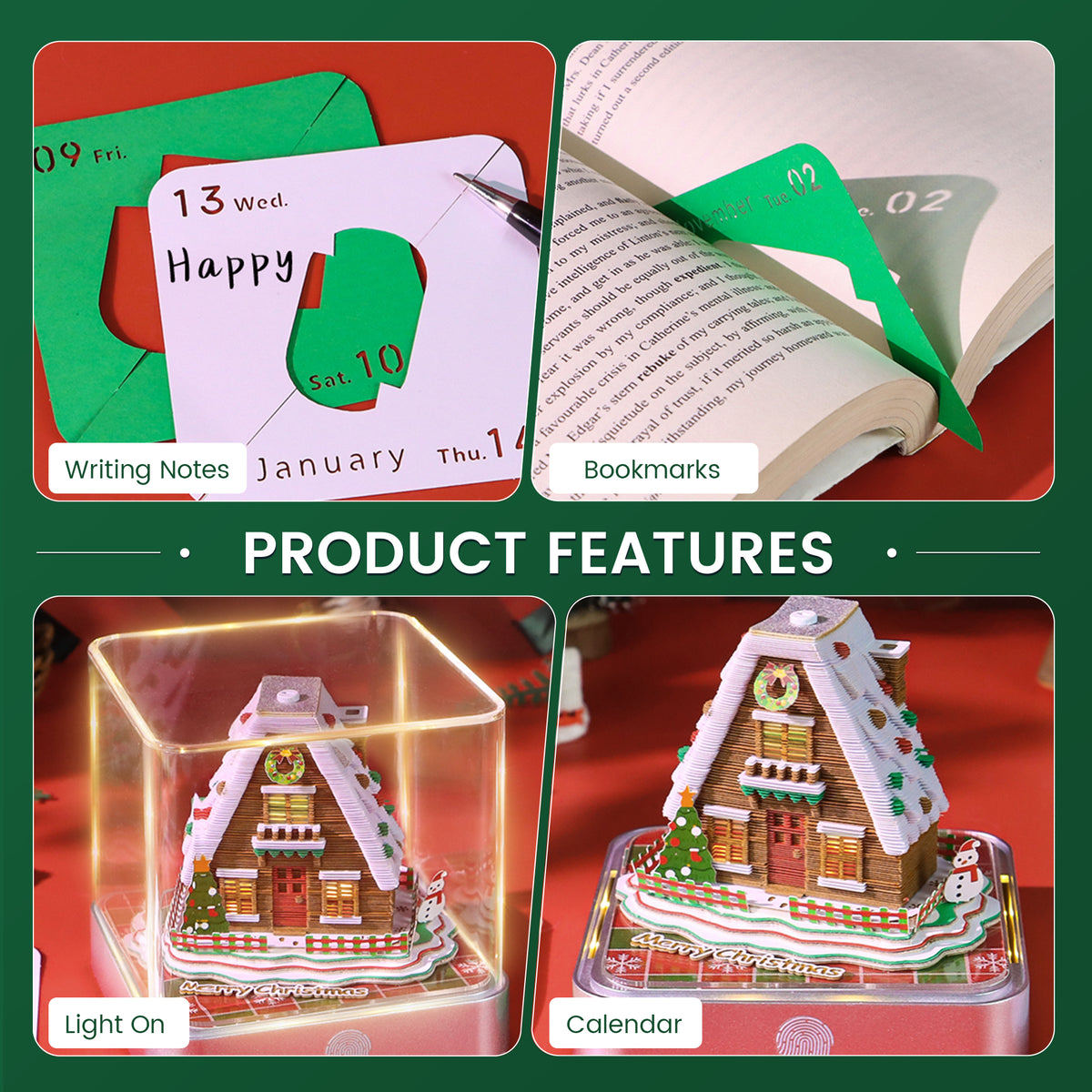 2027 Snow Hut 3D Calendar