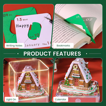 2027 Snow Hut 3D Calendar