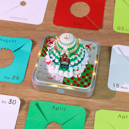 2027 Christmas Tree 3D Calendar