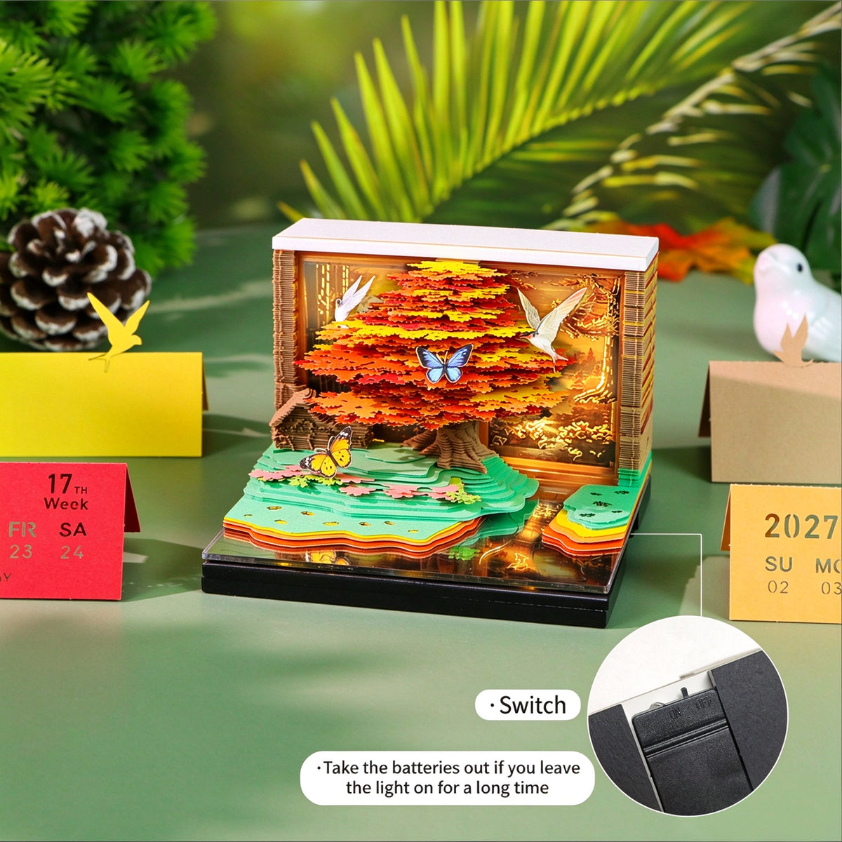 2027 Sycamore Tree 3D Calendar
