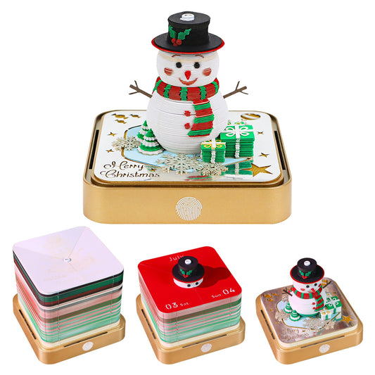 2027 Christmas Snowman Calendar