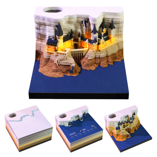 3D Magic Castle Time Piece Calendar 2027