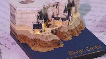 3D Magic Castle Time Piece Calendar 2026